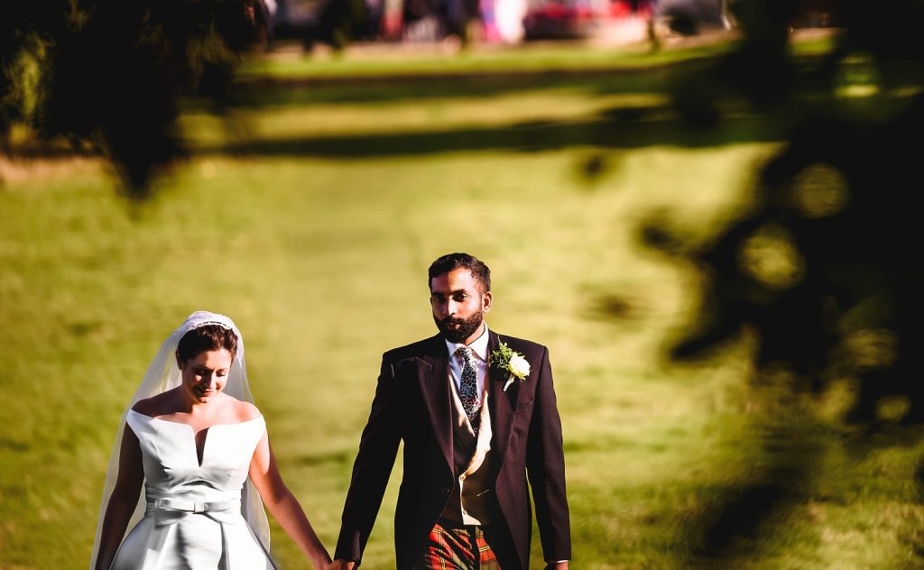 bride and groom portraits at botleys mansion
